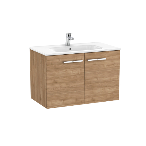 358633WN-1.jpg Roca V/unit Victoria 2Door 800mm Walnut - Image 1