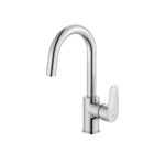 Roca Basin Mixer L Smooth Body Click Clack Cold Start
