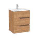 Roca Victoria-N(new) 3 Drw Unit 600x460mm Walnut