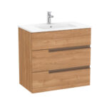 Roca Victoria-N(new) 3 Drw Unit 800x460mm Walnut