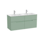 Roca Victoria-N(new) LH 2 Drw Unit 600x460mm S/Green