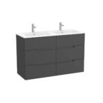 Roca Victoria-N(new) LH 3 Drw Unit 600x460mm Onyx