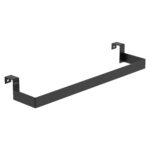 Roca Towel Rail With Shelf Extra Matt Black
