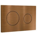 Roca PL10 Dual Brushed Rose Gold Flush Plate