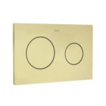 Roca Duplo One PL10 Dual Flush Glass Black Sil Edge