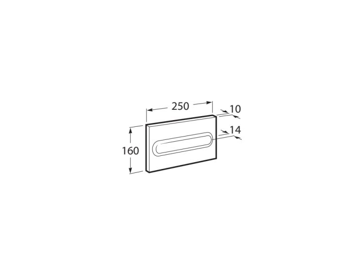 Product image for SKU 358821WT Roca Duplo One PL1 Single Flush White - Image 1