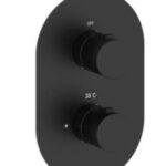 SPLASH-T BUILT IN 2 WAY THERMOSTATIC SHOWER MIXER M/Black
