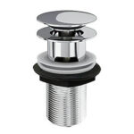 Click-Clack Basin Waste Universal with 67mm Push Cover - Chrome