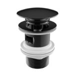 Click-Clack Basin Waste Universal with 40mm Push Cover - Chrome