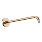 Shower Wall Arm Round 400mm - Rose Gold