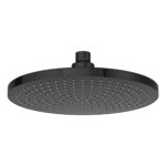 RainSense Round 230mm Shower Head ABS with Silicon Face Plate- M/Black