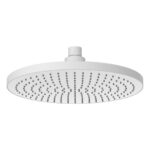 RainSense Round 230mm Shower Head ABS with Silicon Face Plate- M/White