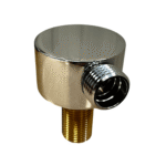 Shower Hose Outlet 1/2" Round - M/Black