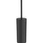 Victoria Square Floorstanding / Wall-Hung Toilet Brush Holder M/Black