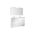 Victoria-N Vanity Unit with 3 Soft-close Drawers 550 X 460mm M/White