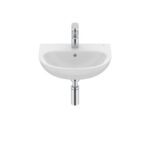Victoria Washbasin Wall-Hung 450mm White 1 Taphole