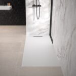 Kineline Short Side Drain 1800x800mm White Shower Tray