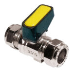 MM METROGAS mini ball CxC 15mm chrome