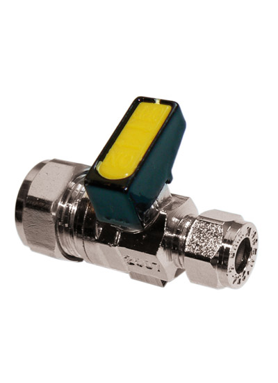 40010345-1.jpg **MM METROGAS mini ball CxC 15x 8mm chrome - Image 1