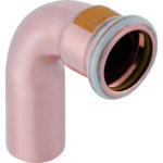 Mapress 34509  Copper Bend With Plain End Gas 90 Deg 22mm