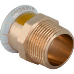 Mapress 34666  Copper Adaptor With Male Thread Gas 15mmx1/2"