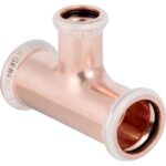 Mapress 61280  Copper T-piece reduced: 66.7 x 22 x 66.7mm
