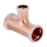 Mapress 61286  Copper T-piece reduced: 76.1 x 54 x 76.1mm