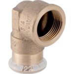 Mapress 63853  Copper Elbow Adaptor 90 deg  Female Thread: 15mm x 1/2