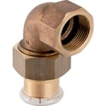 Mapress 34725  Copper Elb Adpt 90 deg with FI Thread Gas:15mm x 1/2"