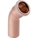 Mapress 34527  Copper Bend With Plain End Gas 45 Deg 54mm