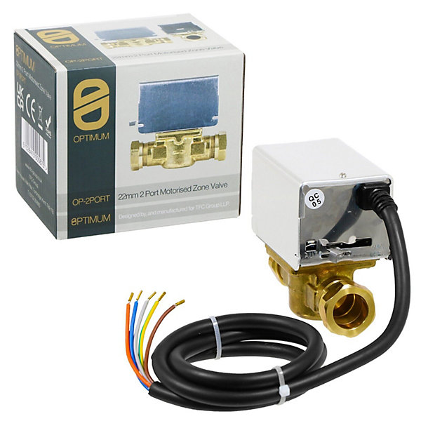 Product image for SKU 40085353 22mm Mid Position Motorised Zone Valve - Optimum Branded - Image 1