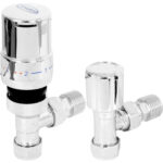 10-15mm Angled Chrome TRV2 & Lockshield Pack - Tower Branded