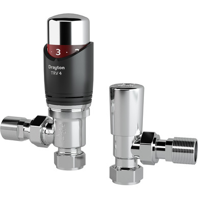 Product image for SKU 40085461 10-15mm Angled Anthracite TRV4 & Lockshield Pack - Tower Branded - Image 1