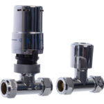 10-15mm Straight Chrome TRV2 & Lockshield Pack - Tower Branded