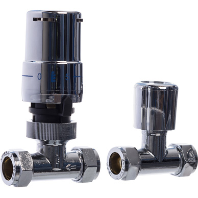 Product image for SKU 40085473 10-15mm Straight Chrome TRV2 & Lockshield Pack - Tower Branded - Image 1