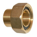 MU gas meter union - standard 22mm x 1"