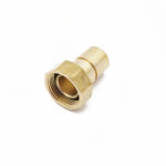 MU gas meter union - grooved 28mm x 1" Brass