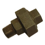 BM340 BLACK straight union FxF 1/2"