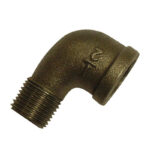 BM092 BLACK 90' elbow MxF 1"