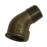 BM121 BLACK 45' elbow MxF 3/8"