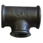 BM130R BLACK red tee 1"x1"x1/2"