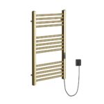 Electric Towel Rail 800x500mm Brushed Brass