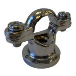 A08 cast brass ring & backplate CP 15mm