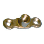 A16 cast brass backplate -CP 10mm female