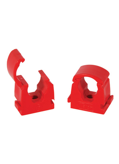 45012137-1.jpg (1 = PK 20) TALON Red 15mm single locking clip - Image 1