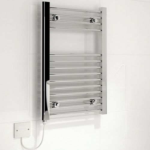 452105CP-1.jpg Fresssh Electric Towel Rail 400mm x 700mm Chrome Straight - Image 1