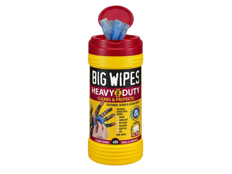 Product image for SKU 50030402 Big Wipes Heavy-Duty Pro+ (red top) tub 100 wipes - Image 1