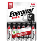 Energizer Max Alkaline AA Battery Pack Of 6+4