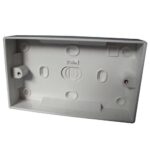 Plastic pattress box - double 25mm