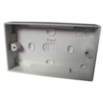 Plastic pattress box - double 45mm